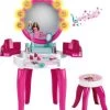 Barbie® Schminktisch Mit Hocker Inkl. Zubehör - Mit Licht & Sound, Pink