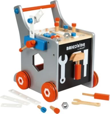 Janod Brico'Kids Werkbankwagen Groß, Inkl. 25 Teile Zubehör 3 Janod Brico'Kids Werkbankwagen Groß, Inkl. 25 Teile Zubehör