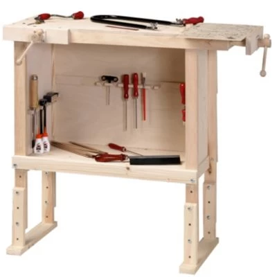 Pebaro Kinderwerkbank Aus Holz, Höhenverstellbar 4 Pebaro Kinderwerkbank Aus Holz, Höhenverstellbar – Bild 2