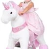 PonyCycle Kinder Reittiere Sternschnuppe Einhorn U-Serie Weiß Rosa Small Mit Sound -Spielzeugladen 16707066 01