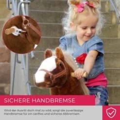 PonyCycle Kinder Reittiere Amadeus Pferd Hell Braun Medium Mit Sound - 3 Jahre Garantie -Spielzeugladen 16707096 03