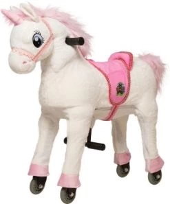 ANIMAL RIDING Reittier Einhorn Melodie Auf Rollen, Inkl. Decke, Medium/Large