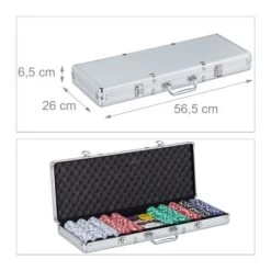 Relaxdays Pokerkoffer Mit 500 Chips 11 Relaxdays Pokerkoffer Mit 500 Chips -Spielzeugladen 17580734 04