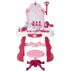 HOMCOM Kinderschminktisch Mit Hocker -Spielzeugladen 17638577 06