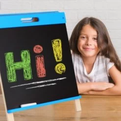 Relaxdays Blaue Kindertafel Für Kreide -Spielzeugladen 18645666 03