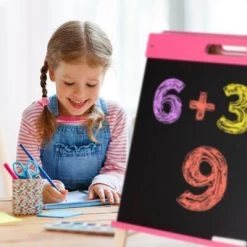 Relaxdays Pinke Kindertafel Für Kreide -Spielzeugladen 18645680 05