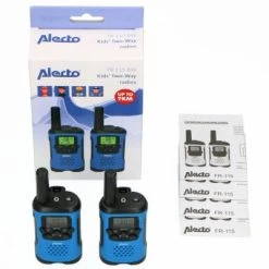 Alecto FR-115 - Set Von Zwei Walkie Talkies - Reichweite Von Bis Zu 5 Kilometern, Blau/schwarz -Spielzeugladen 18773192 06