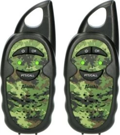 Alecto FR-05CM - Walkie Talkie Set Für Kinder - Reichweite Von Bis Zu 3 Kilometern, Camouflage