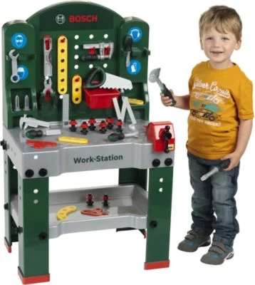 Klein BOSCH Große Werkbank, Grün 5 Klein BOSCH Große Werkbank, Grün – Bild 3