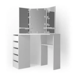 Vicco Eckschminktisch ARIELLE Weiß Mit LED - Kosmetiktisch Frisiertisch -Spielzeugladen 19334765 02