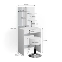 Vicco Schminktisch Frisiertisch Schminkkommode Isabelle + Hocker Frisierkommode 11 Vicco Schminktisch Frisiertisch Schminkkommode Isabelle + Hocker Frisierkommode -Spielzeugladen 19336733 04