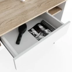 Vicco LED Schminktisch DAENERYS Weiß-Sonoma Frisiertisch Frisierkommode Spiegel -Spielzeugladen 19336986 06