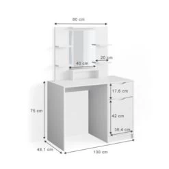 Vicco Schminktisch Ruben Weiß Frisiertisch Frisierkommode Schminkkommode Kommode -Spielzeugladen 19337150 04