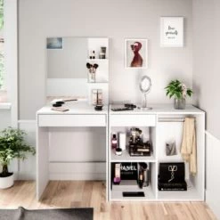 Vicco Beistellschrank Anstellschrank Für Schminktisch Isabelle Mit Schublade