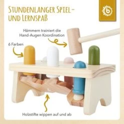 Bieco Klopfbank Buntes Holz Hammerspiel Baby Klopfer Hammer Spielzeug Ab 1 Jahr Werkbänke 10 Bieco Klopfbank Buntes Holz Hammerspiel Baby Klopfer Hammer Spielzeug Ab 1 Jahr Werkbänke -Spielzeugladen 20494148 03