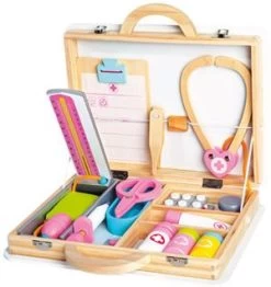 Bino Holz-Arztkoffer, 16tlg.