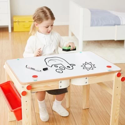 TOPBRIGHT 2 In 1 Tafel Und Maltisch 4 TOPBRIGHT 2 In 1 Tafel Und Maltisch – Bild 2