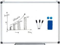 COSTWAY® Whiteboard Magnettafel 90x60cm