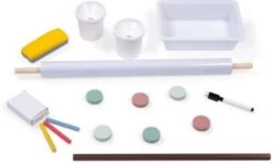 Janod Magnet- Und Kreidetafel Mit Zubehör, Braun/türkis -Spielzeugladen 21706402 03