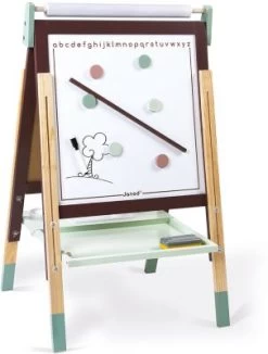 Janod Magnet- Und Kreidetafel Mit Zubehör, Braun/türkis -Spielzeugladen 21706402 04