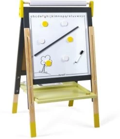 Janod Magnet- Und Kreidetafel Mit Zubehör, Gelb/grau -Spielzeugladen 21706406 04