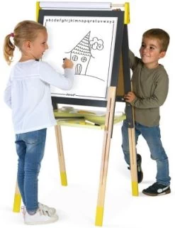 Janod Magnet- Und Kreidetafel Mit Zubehör, Gelb/grau -Spielzeugladen 21706406 06