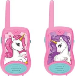 LEXIBOOK Einhorn Walkie-Talkies, Gürtelclip, Batterie, Für Kinder