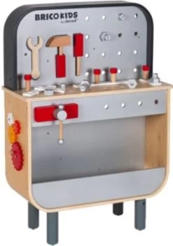 Janod Brico'kids Werkbank Beidseitig (28 Teile Zubehör)