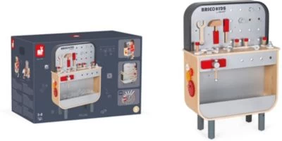 Janod Brico'kids Werkbank Beidseitig (28 Teile Zubehör) 4 Janod Brico'kids Werkbank Beidseitig (28 Teile Zubehör) – Bild 2