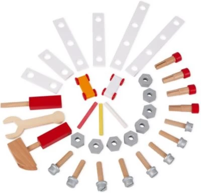 Janod Brico'kids Werkbank Beidseitig (28 Teile Zubehör) 8 Janod Brico'kids Werkbank Beidseitig (28 Teile Zubehör) – Bild 6