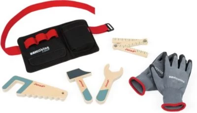 Janod Brico'kids Werkzeuggürtel (4 Teile) Und Handschuhe 3 Janod Brico'kids Werkzeuggürtel (4 Teile) Und Handschuhe