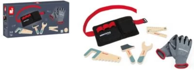 Janod Brico'kids Werkzeuggürtel (4 Teile) Und Handschuhe 4 Janod Brico'kids Werkzeuggürtel (4 Teile) Und Handschuhe – Bild 2