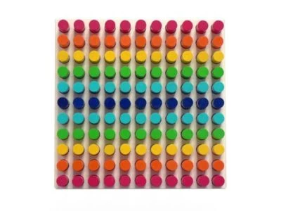 HESS Holzspielzeug Farbensteckspiel Mit 121 Teilen 3 HESS Holzspielzeug Farbensteckspiel Mit 121 Teilen