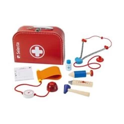 Selecta Arztkoffer Mit Zubehör Aus Holz