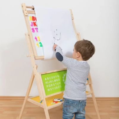 Coemo Kinder-Standtafel Mit Papierrolle Zubehör 6 Coemo Kinder-Standtafel Mit Papierrolle Zubehör – Bild 4