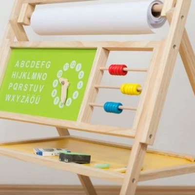 Coemo Kinder-Standtafel Mit Papierrolle Zubehör 7 Coemo Kinder-Standtafel Mit Papierrolle Zubehör – Bild 5