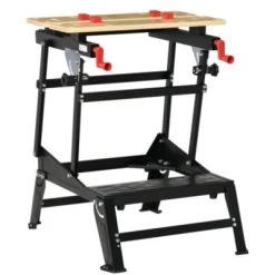 HOMCOM Werkbank Faltbares Design, Aufgedrucktes Lineal, 4 Verstellbare Drehzapfen Und 2 Kurbelarme -Spielzeugladen 23695064 03