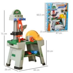HOMCOM Kinder Werkbank Set Mit 37 Zubehörteilen 12 HOMCOM Kinder Werkbank Set Mit 37 Zubehörteilen -Spielzeugladen 23785533 05
