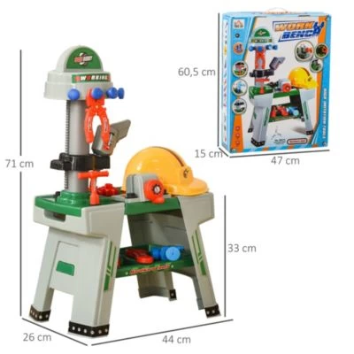 HOMCOM Kinder Werkbank Set Mit 37 Zubehörteilen 7 HOMCOM Kinder Werkbank Set Mit 37 Zubehörteilen – Bild 5