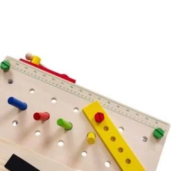 LEO & EMMA Werkbank Holz Kinderwerkbank Mit Werkzeug Aus Holz, Blau Lackiert, 50tlg 10 LEO & EMMA Werkbank Holz Kinderwerkbank Mit Werkzeug Aus Holz, Blau Lackiert, 50tlg -Spielzeugladen 24097766 04