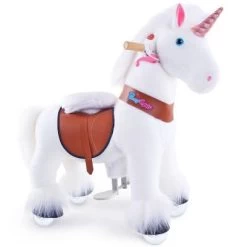 PonyCycle Kinder Reitspielzeug Weiß Einhorn Mit Bremsen Mit Klang Für 3-5 Jahre -Spielzeugladen 24927813 03