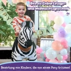 PonyCycle Kinder Reitspielzeug Zebra Mit Bremsen Für 4-8 Jahre -Spielzeugladen 24927818 03