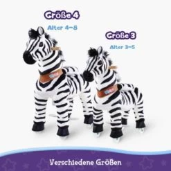 PonyCycle Kinder Reitspielzeug Zebra Mit Bremsen Für 4-8 Jahre -Spielzeugladen 24927818 06
