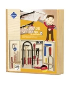 Pebaro Laubsäge-Set Im Holzschrank Mit Holzbrettchen Und Stahlwerkzeugen, 400 -Spielzeugladen 26602697 02