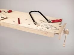 Pebaro Arbeitsplatte Vollholz Natur 58 X 31 Cm Mit Einspannhalterung, 485 -Spielzeugladen 26603015 04