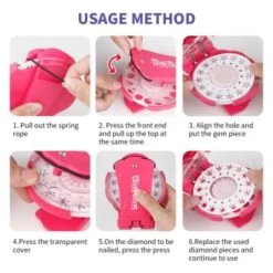 Vicabo Haar Glitzer Hefter Maschine Haarschmuck-Set Bedazzler Glam Styling-Werkzeug Mit 180 Haar-Edelsteinen Frisiersets Für Mädchen 13 Vicabo Haar Glitzer Hefter Maschine Haarschmuck-Set Bedazzler Glam Styling-Werkzeug Mit 180 Haar-Edelsteinen Frisiersets Für Mädchen -Spielzeugladen 27230781 06