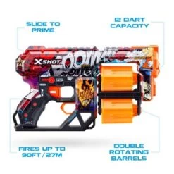 X-Shot - Skins Dread Blaster Boom Mit Darts -Spielzeugladen 27530344 05