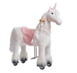 PONNIE Einhorn Auf Rollen Merlin S Mit Rosa Sattel