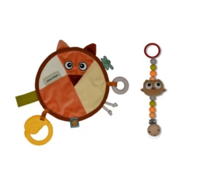 Earth Kuscheldecke & Schnullerkette - Fiona Vos & Ollie Owl 3 Earth Kuscheldecke & Schnullerkette - Fiona Vos & Ollie Owl