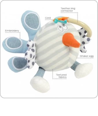 Primo Aktivitätsspielzeug Pfau Peter - 19 Cm 3 Primo Aktivitätsspielzeug Pfau Peter - 19 Cm